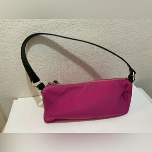 Ralph Lauren Cute hot pink bag with black croc handle